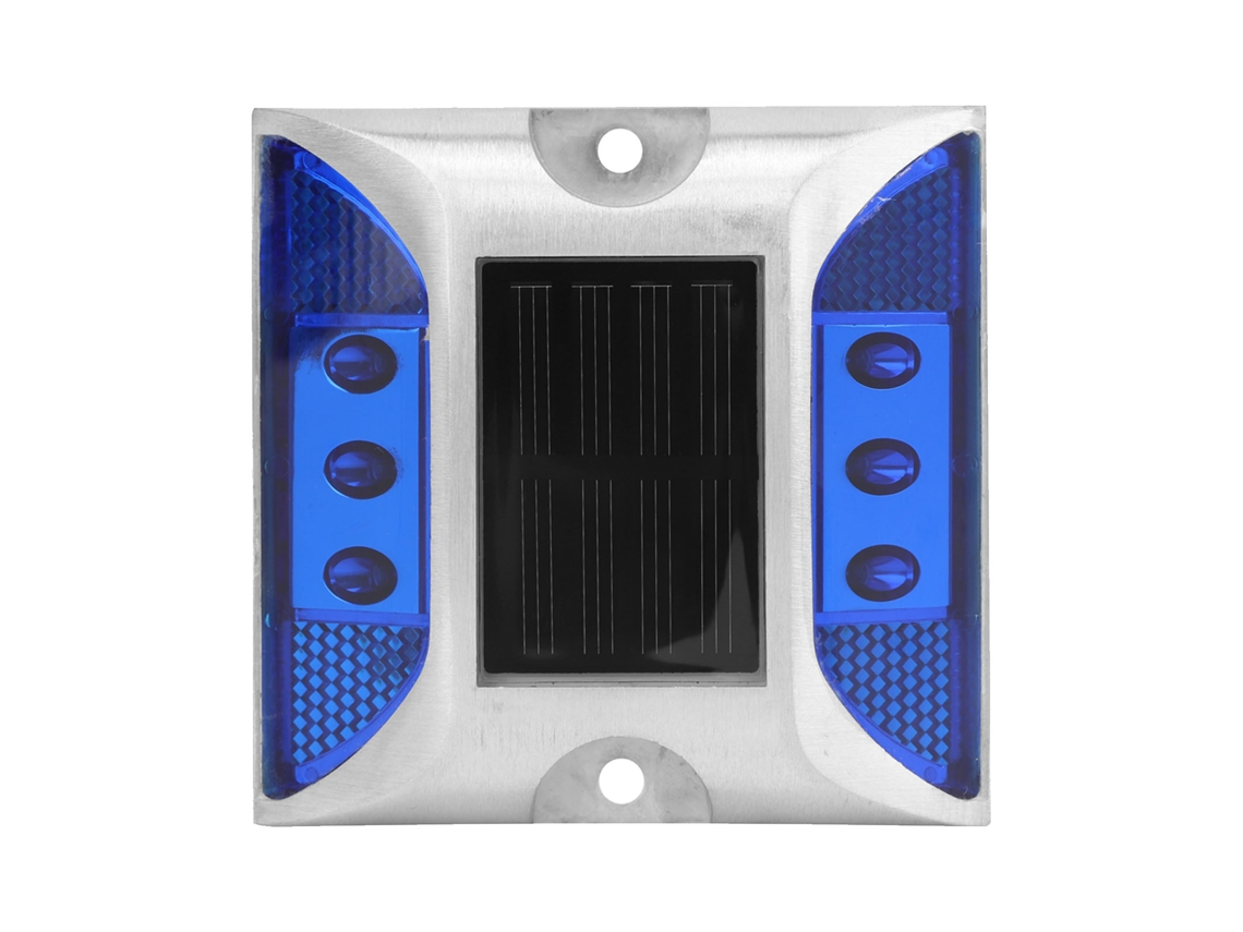 Rebe-luzes Led Solares Para Solo Impermeáveis, Marcadores De Estrada, Rua E Entrada, Lâmpadas De Pino Azuis