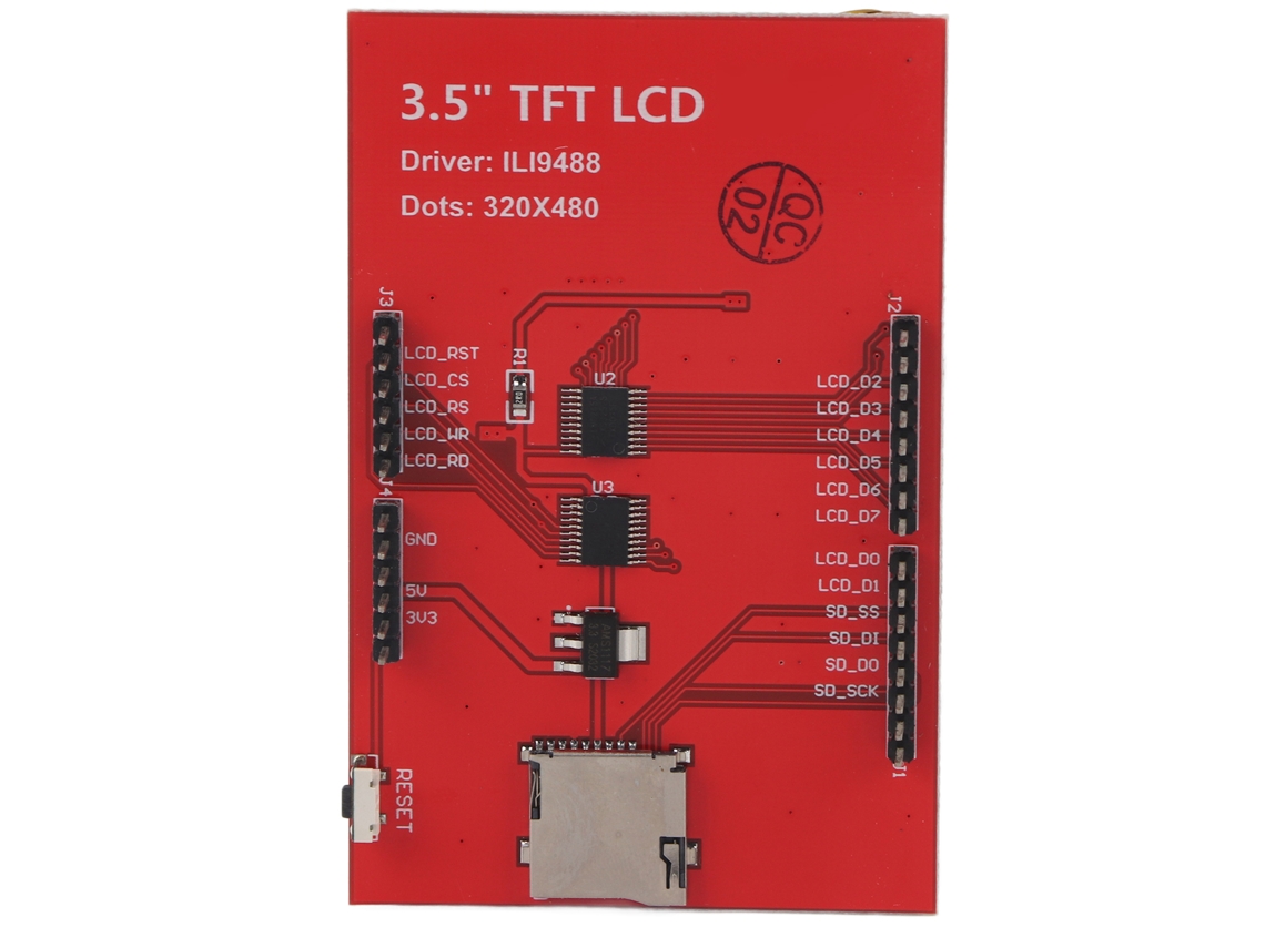 Módulo de Tela Lcd Tft Tática de 3,5 Polegadas 480x320 para Placa