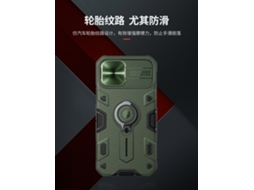 Capa LAXISCREED Iphone 12 com Deslizador de Lente Antichoque