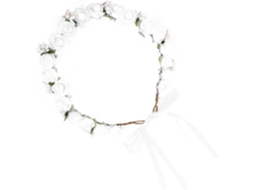 Nuobesty Tiara De Coroa De Flores Em Espuma Pe Branca Com Miçangas, Adereço Para Fotos De Noiva