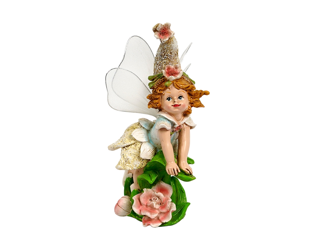 Figurina De Fada Elfo Para Decoração Exterior E Interior