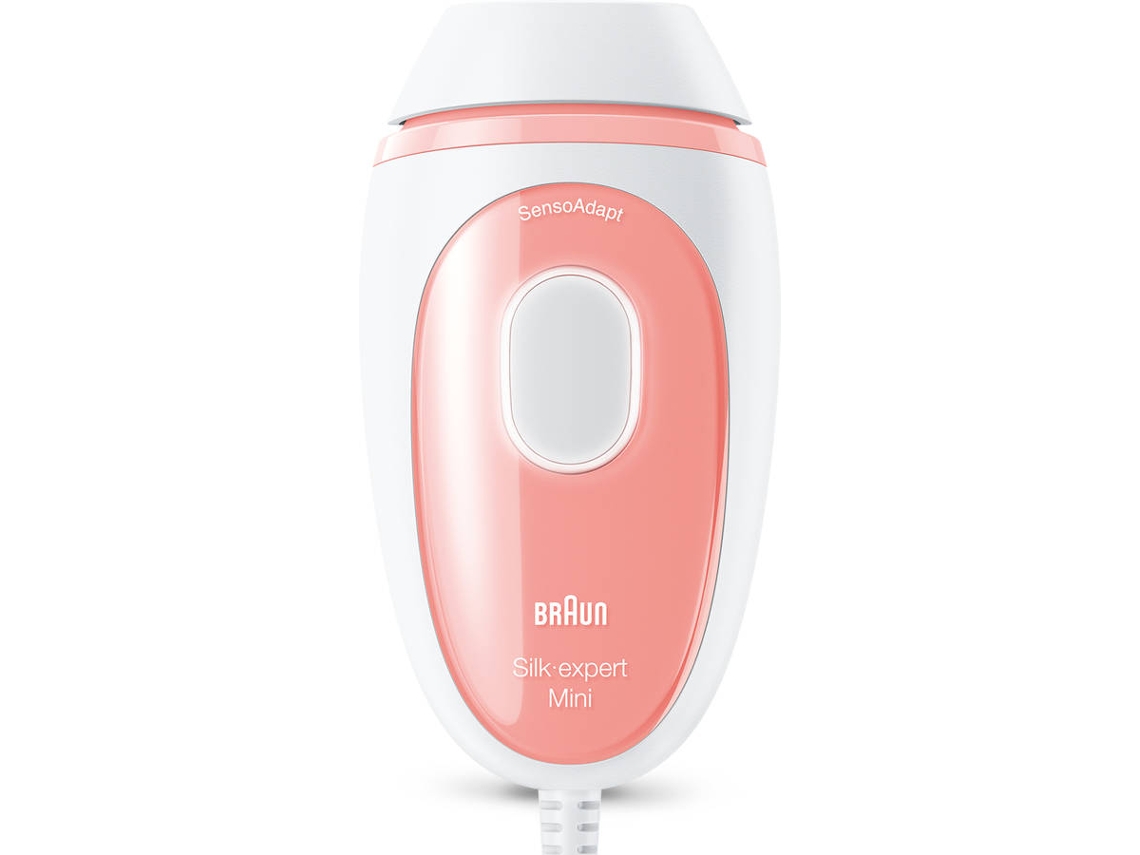 Depiladora Luz Pulsada BRAUN Silk·expert Mini PL1000 (IPL - Multi-zonas - Branco e Rosa)