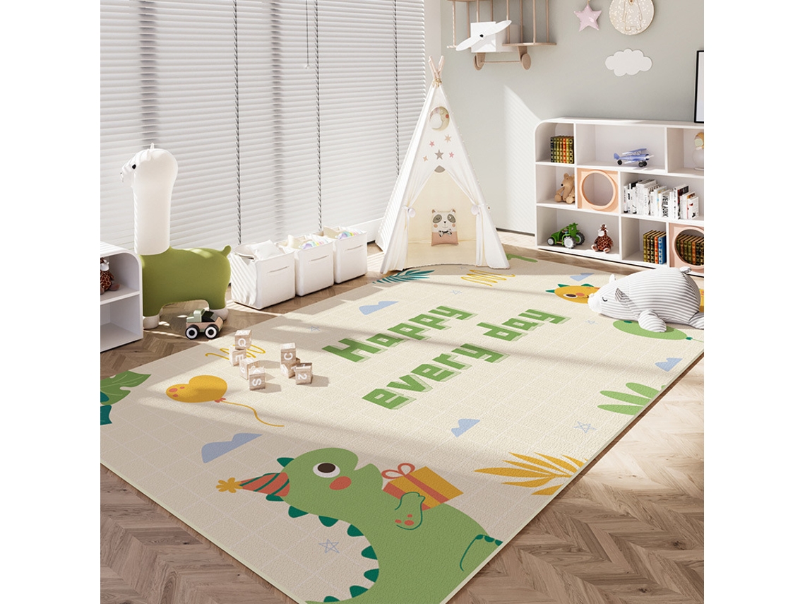 Tapete De Atividades Antiderrapante, Tapete De Engatinhar Para Crianças, Tapete Decorativo Para Quarto (dinossauro/50x80cm) Gertiz
