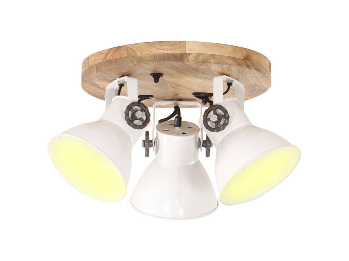 Candeeiro de teto VIDAXL White Iron (42 x 27)