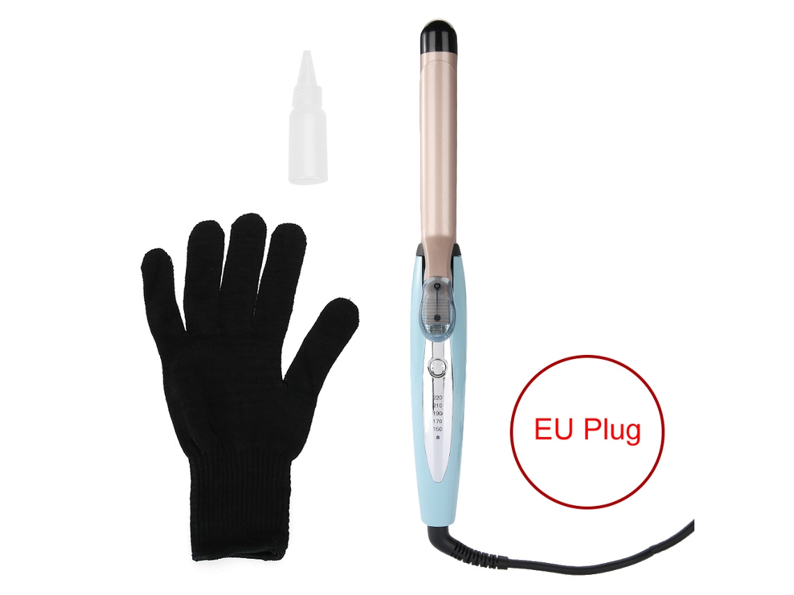 Plancha De Rizo Portátil De 25mm Com Clamp E Regulação De Temperatura, Spray Profissional Para Penteado