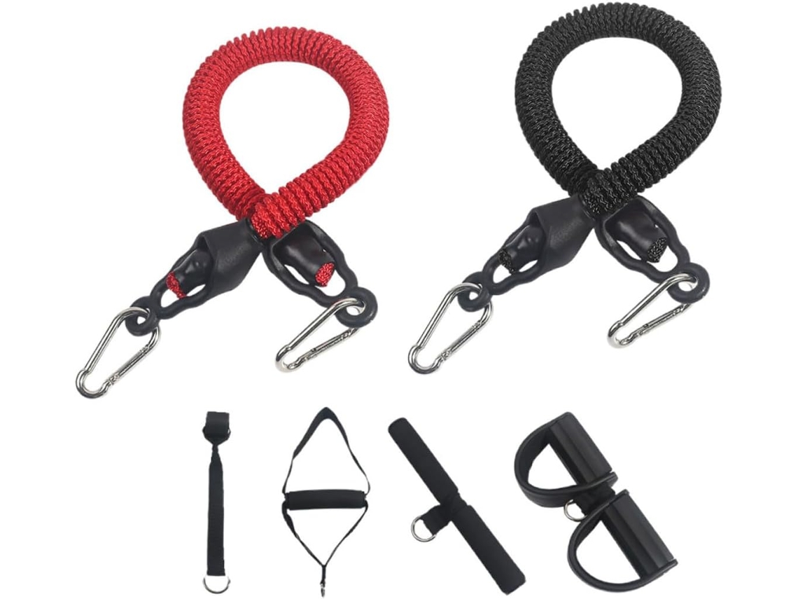 Inoomp Faixa Elástica De Resistência Multifuncional Com Pedal, Corda Puxar Leve Para Yoga, Equipamento