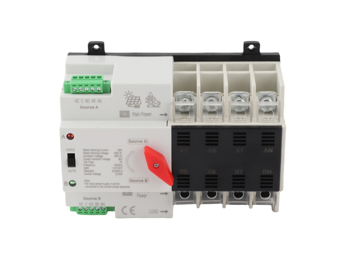 W2r-100 4p 100a Chave De Transferência Automática De Dupla Energia