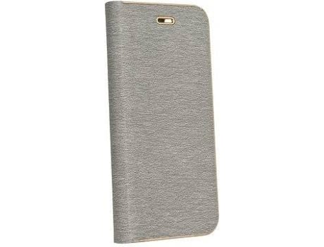 Capa Livro Horizontal Luna  P40 Lite - Prateado