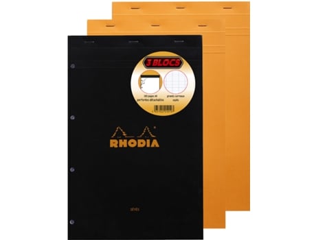 Bloco de Notas RHODIA Não. 20 Din A4+ Francês. Decisão Pacote de 3