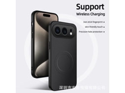 Capa Magnética Para Celular Huawei Com Padrão De Fibra De Carbono, Proteção Comppreto - Honor X8b