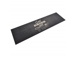 Vidaxl Tapete De Cozinha Lavável 45x150 Cm Veludo Padrão Cozinha Preto