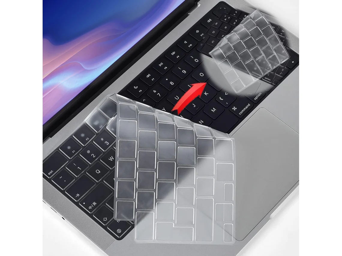 Capa De Teclado Ultrafina, Proteção Premium Para O Teclado Do Seu Macbook, Material Tpu Resistente À Água Que Oferece Proteção Total, Lavável E Reutil