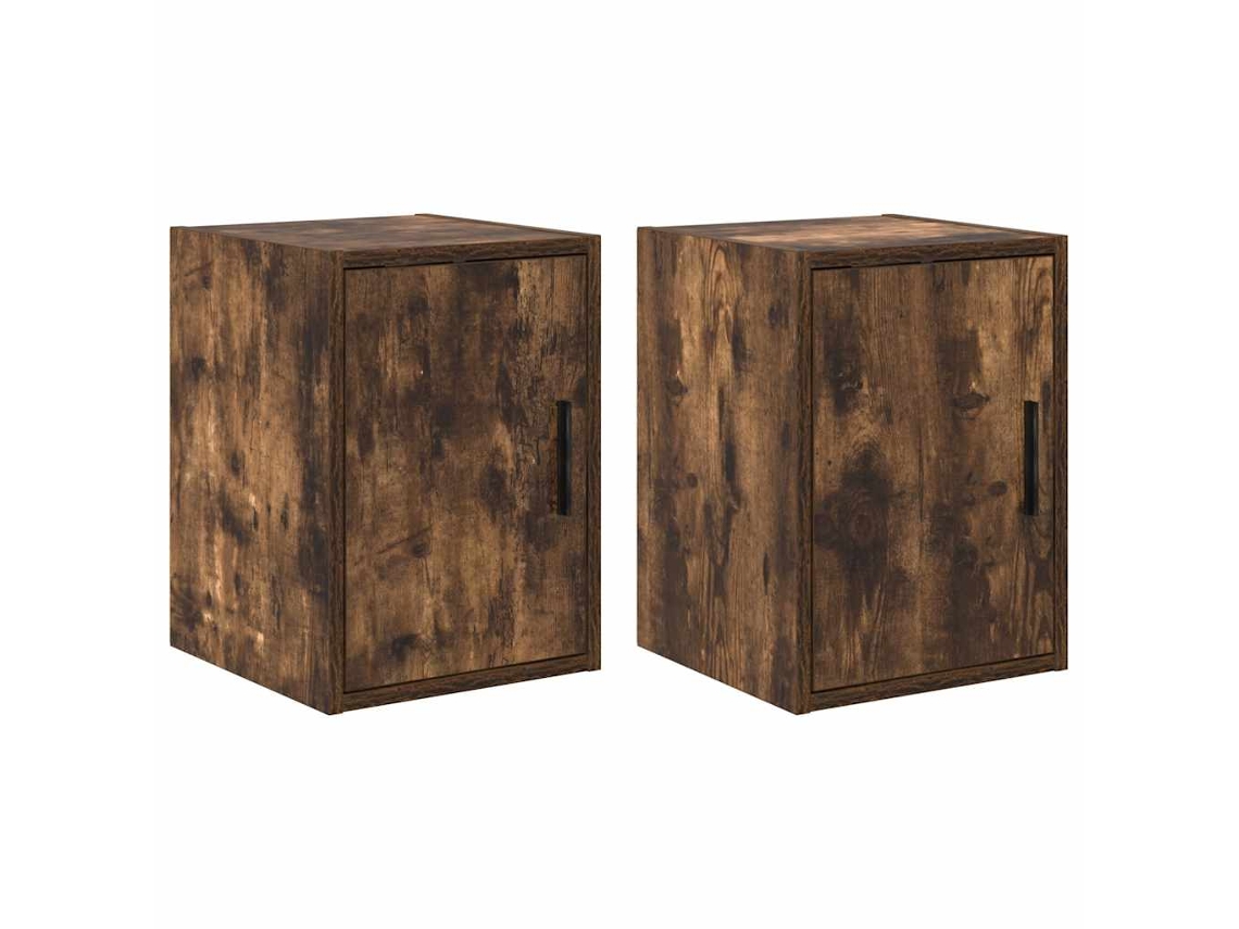 Garage Wall Cabinet, Garage Wall Cabinets Vidaxl Marrom Madeira Processada (30 X 30 X 41 Cm)