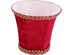 Proteção para os Olhos e Suave Difusão de Luz em um Acessório Decorativo para Casa em Tecido Vermelho Simples. SFUSHOS