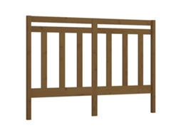 Cabeceira de cama MAISON EXCLUSIVE em pinho maciço castanho, 126x4x100 cm
