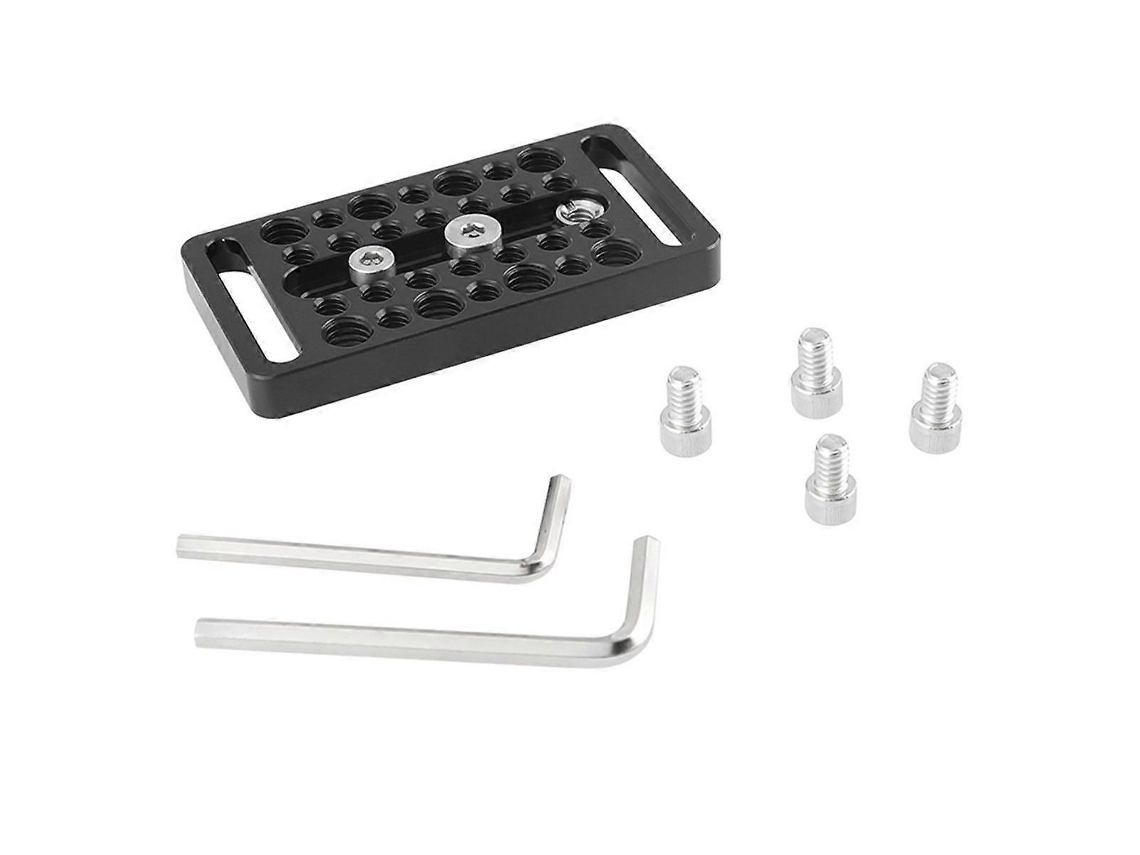 Base Multifuncional Para Câmera Com Furos De Montagem E Roscas 1/4" 3/8" Equipamentos Câmera, Fotografia Acessórios Vídeo.-aquaforge