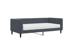 Sofá cama com Colchão 90x190 Cm Veludo Cinzento escuro MAISON EXCLUSIVE