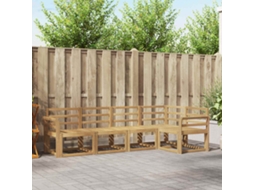 Vidaxl Conjunto De Sofás Para Exterior 5 Pcs Branco