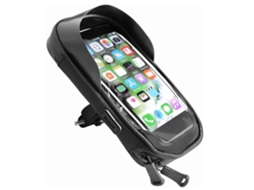 Bolsa de Guidão para Bicicleta com Suporte Superior com Filme Tpu Tela Sensível Ao Toque Giratória 360 Sap854 Preto