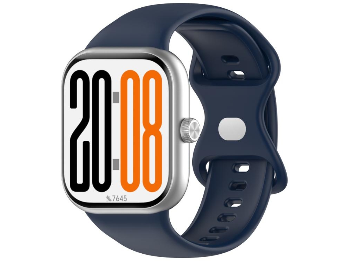 Bracelete Para Honor Watch X5 - Silicone Cor Sólida - Fecho Borboleta Azul Meia-noite