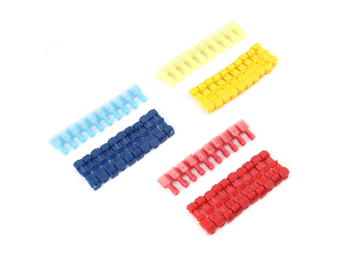 Conectores De Crimpagem Rápida T-type Laxiscreed, Pack Com 60 Peças Para Cablagem Elétrica