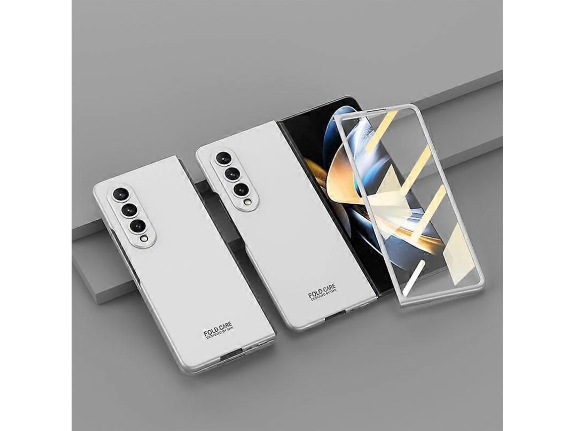 Capa flip ultra fina YURU para Samsung Galaxy Z Fold4, prata