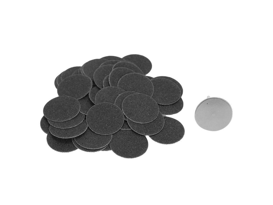 50 Discos De Lixa Para Remove Callos Eletrodo Pedicure Acessório De Substituição Com Eixo 25mm/1in