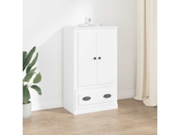 Vidaxl Armário Alto Derivados De Madeira 60x35,5x103,5 Cm Branco