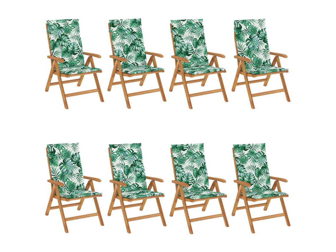 Reclining Folding Chair, Reclining Folding Chairs Vidaxl Marrom Madeira (120 X 50 X 3 Cm)
