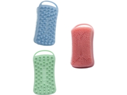 Lurelia Pack De 3 Escovas De Silicone Para Corpo E Rosto, Silicone Macio, Dupla Face E Massagem Suave, Rotina Spa