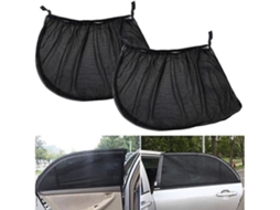 Cd04001-2 Pcs Janela De Carro Sun Sombra Cortina Malha Anti-uv Anti-mosquito Para A Maioria Dos Carros 55 * 110 Cm*