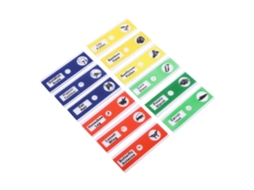 12 Lâminas para Microscópio, Kit com 4 Cores