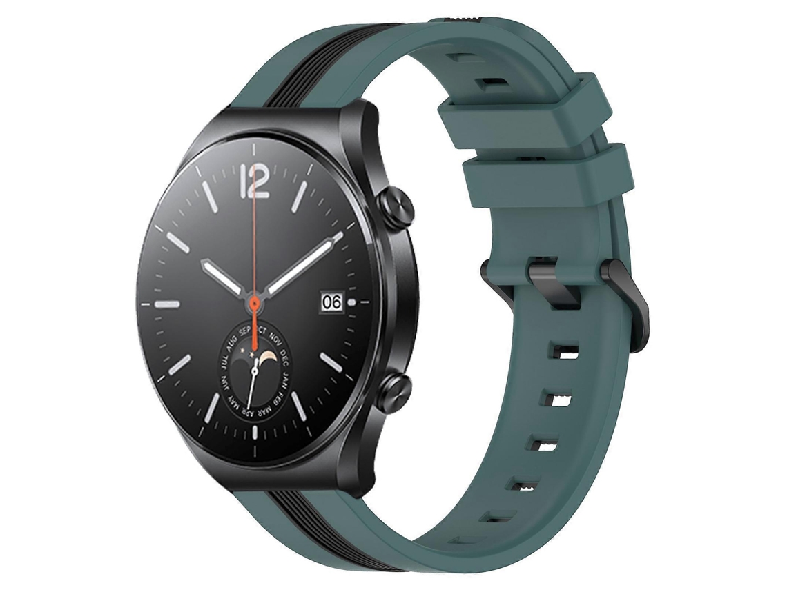 Pulseira De Silicone Bicolor Vertical De 22 Mm Para Xiaomi Mi Watch S1