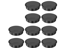 Conjunto De 10 Passa-cabos Mesa 60 Mm, Organizador Cabos Plástico Para Computadores, Ideal Casa, Mesas, Escrivaninhas E Bancadas T-aquaforge