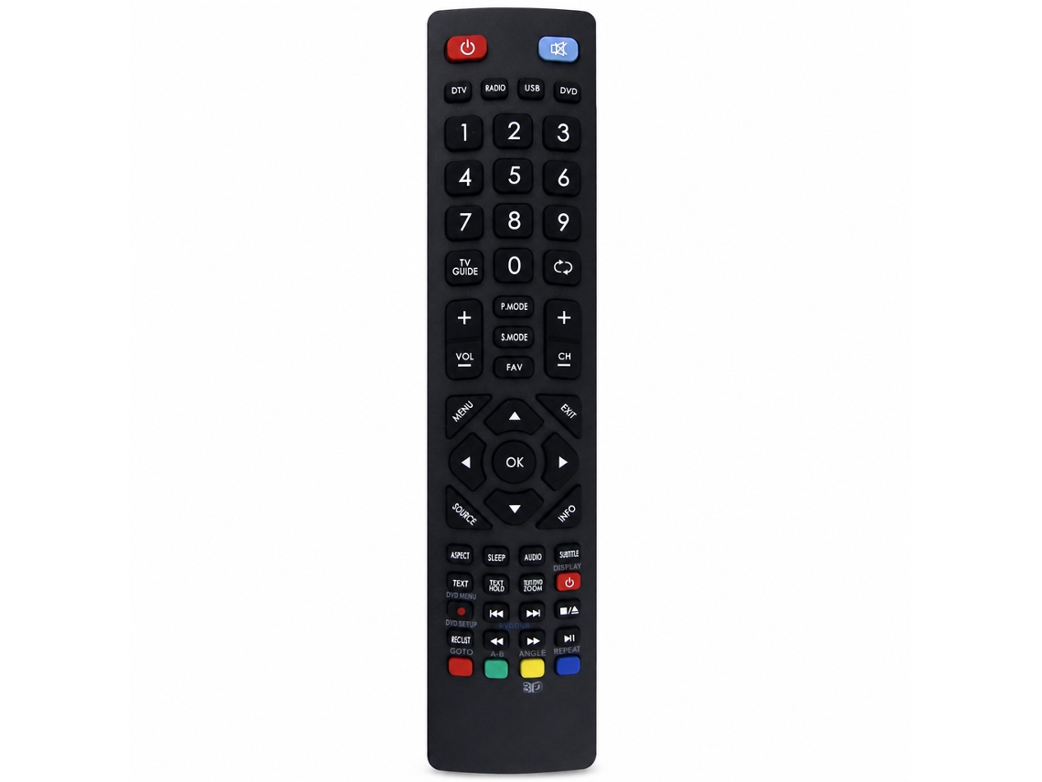 Comando À Distância De Substituição Para Tv Technika E Sharp, Modelo Dh-2096, Sem Configuração_zhd