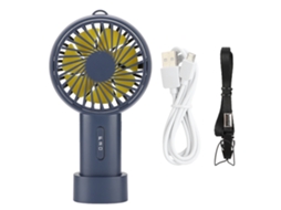 Ventilador portátil (ajuste de 15° e três níveis de vento)
