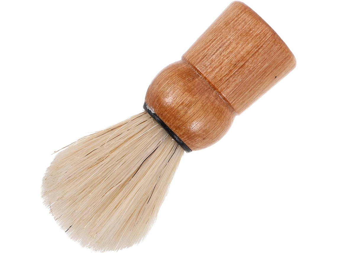 Escova para barba Macio com cerdas Javali, fácil de limpar, design retrô em madeira.