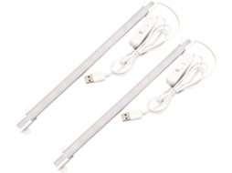 Nolitoy Conjunto De 2-luzes Leitura Led Portáteis Usb Com Protetor Ocular Para Escritório E, Luz Branca Quente