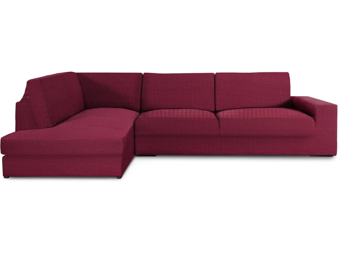 Capa de Chaise Longue de Canto Esquerda EYSA Premium Jaz Tecido Multielástico (500 x 110 x 120 cm - Poliéster e Algodão - Burdeos)