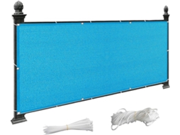 Tela De Privacidade, Guojun, 40 X 150 Cm, Hdpe, Respirável, Resistente Ao Vento, Aos Raios Uv, Azul