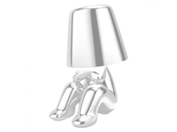 2026 lâmpada de Mesa Portátil Recarregável com Controle Táctil 3 Níveis de Brilho Usb Decorativa Figura Pensador Ouro G Plata