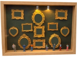 Caixa De Museu, Caixa Para O Dia Dos Namorados, Caixa De Sombra, Vitrine Com Moldura Para Estatueta