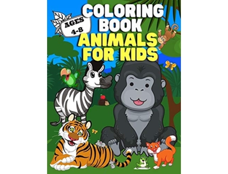 Livro Coloring Book Animals For Kids De Kid District Press (inglês)