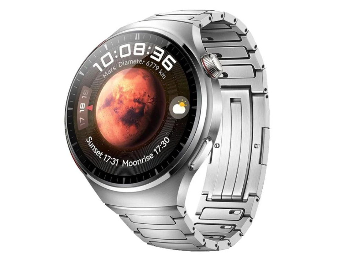 Bracelete para Huawei Watch 4 Liga de Titânio com Fivela de I e Forma de Curva Preta XIAOMOYU