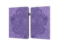 Capa‑flip Horizontal Tpu+pu Relevo Pavão Halinuia, Suporte, Ranhuras Cartão, Carteira E Função Sono‑ativação Para Huawei Mediapad T5 10 Polegadas