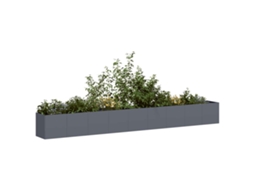Vidaxl Vaso Floreira 360x40x40 Cm Aço Laminado A Frio Antracite