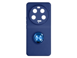 Capa Para Xiaomi 13 Ultra Silicone Anel Metálico Série Flexigrip Azul 