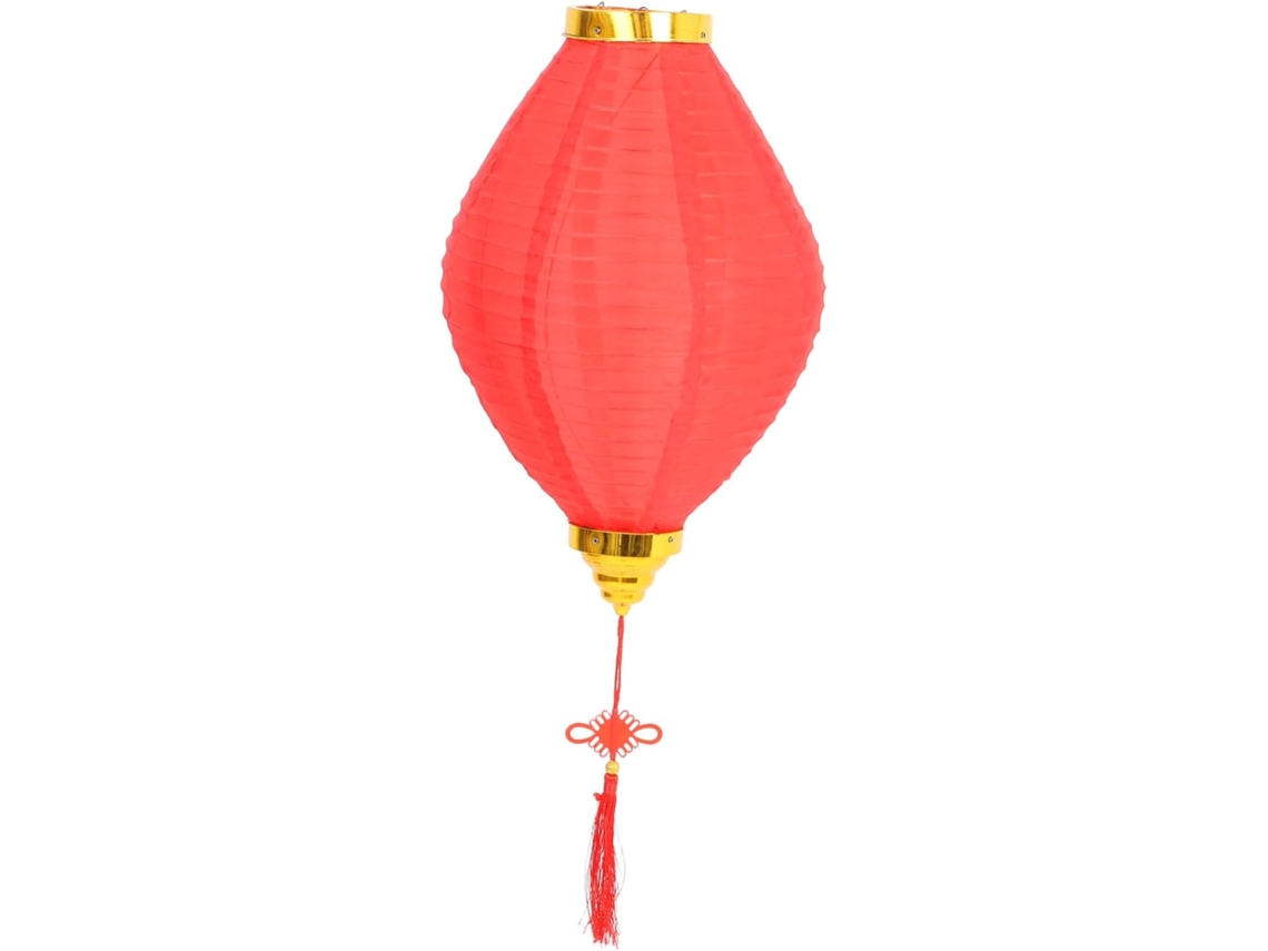 Lanterna Dobrável Chinesa Vermelha Tradicional para Decoração Interna e Externa, Estilo Antigo. SFUSHOS