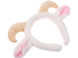 Tiara De Pelúcia Em Formato De Cordeiro Com Orelhas E Chifres De Cabra, Confortável Para Todos Os Gostos.