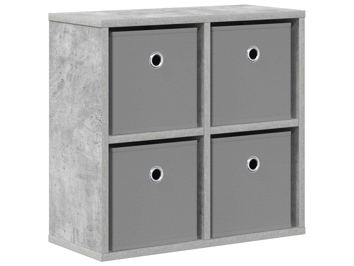 Conjunto 1 Gabinetes De Armazenamento Vidaxl Cinzento Derivados De Madeira (49,5 X 22 X 47 Cm)